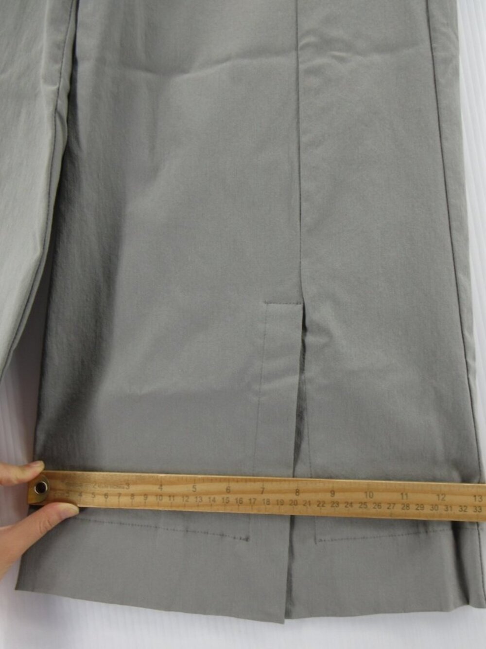 Porto Pants 3 Wide Leg Cropped Trousers Slit San Francisco Large * - Picture 5 of 11